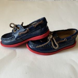 Janie and Jack Size 8 Boys Leather Loafers